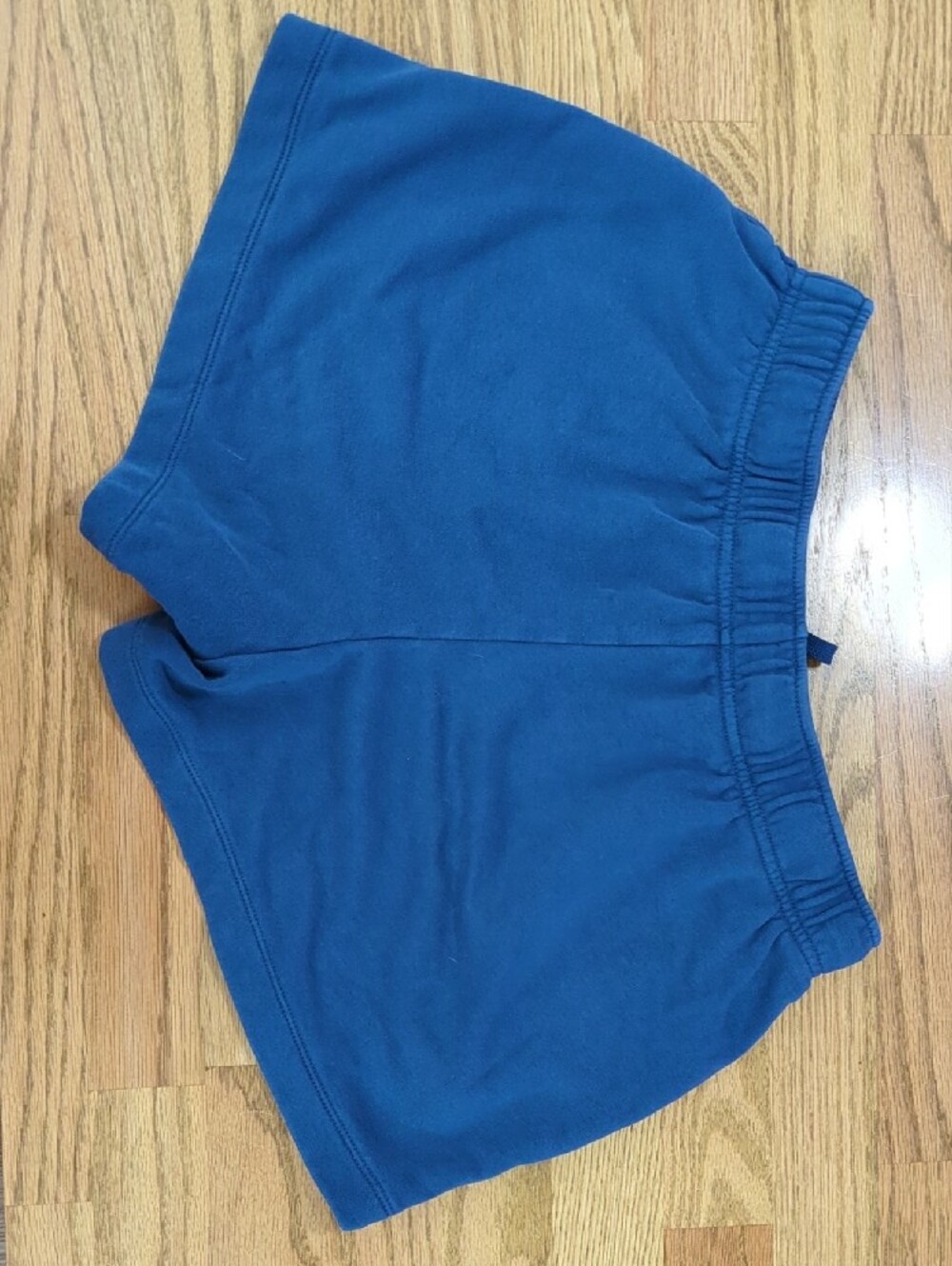 Nike Royal Blue Drawstring Sport Shorts with White Swoosh - Picture 2 of 5